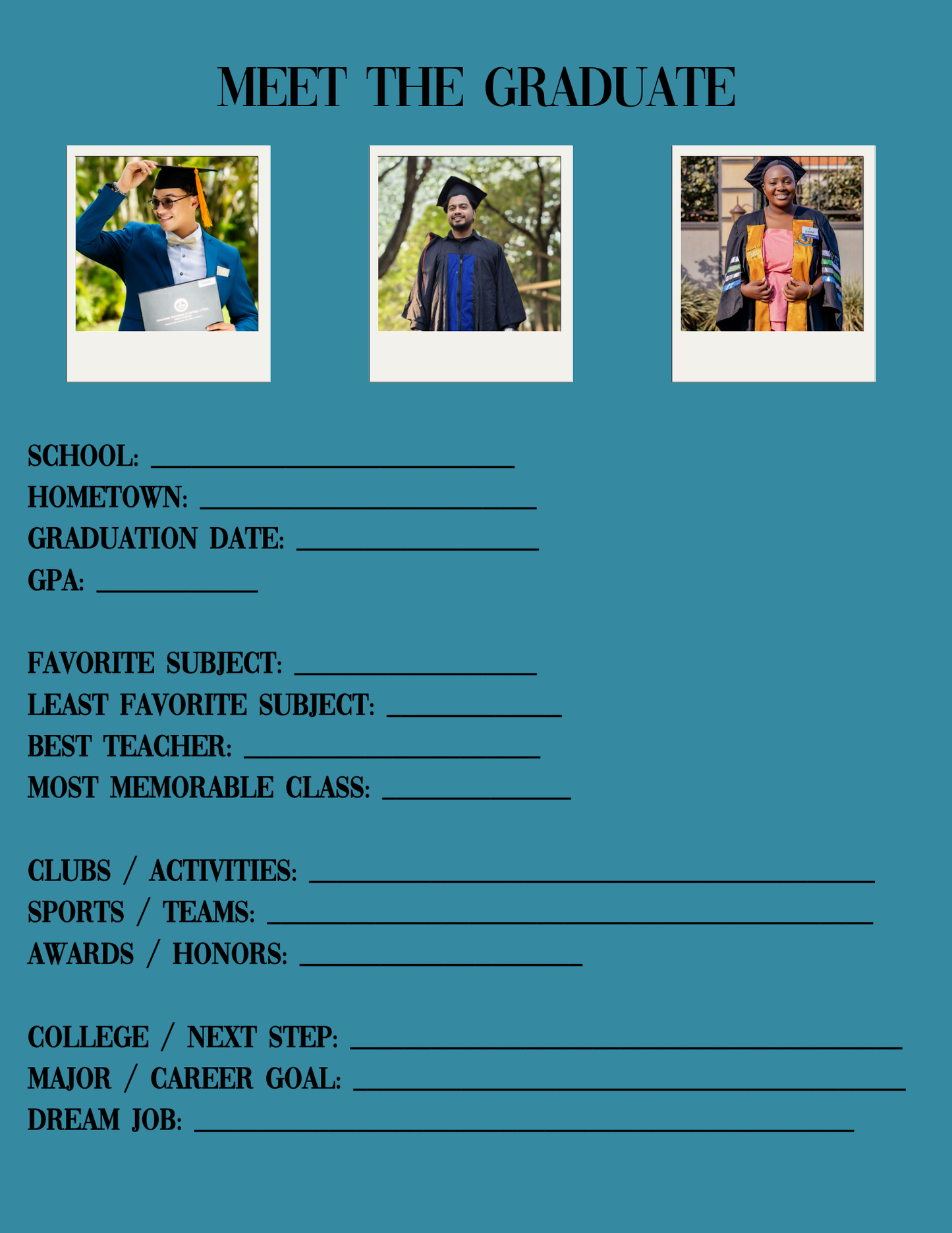 Graduation Newsletter