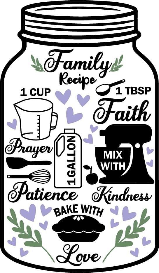 Family Recipe in Jar