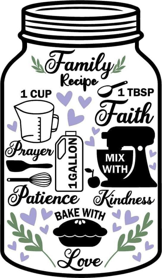 Family Recipe in Jar